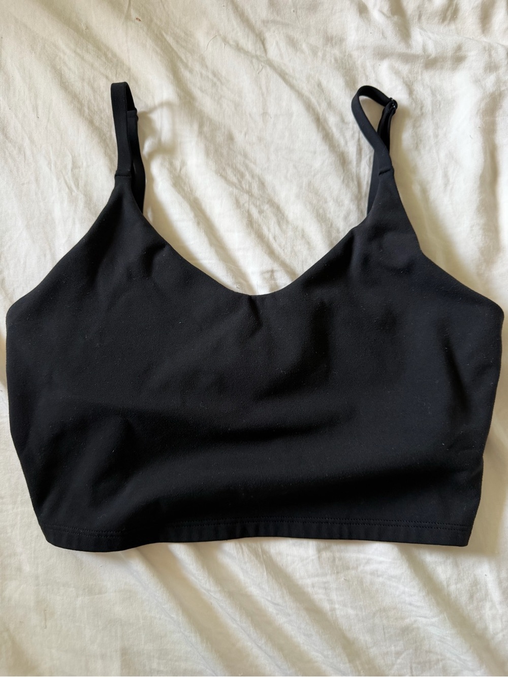 Athleta Black Seamless Wireless Sports Bralette